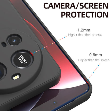 Kapa Matte Protective Lens Flexible Back Cover for Xiaomi 15 Ultra | Slim Silicone with Soft Lining Shockproof Full Body Bumper Case (Black)