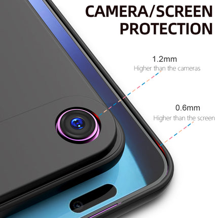 Kapa Matte Protective Lens Flexible Back Cover for Apple iPhone 17 Air | Slim Silicone with Soft Lining Shockproof Full Body Bumper Case (Black)