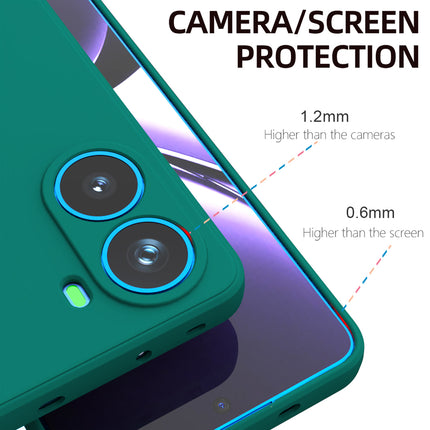 Kapa Matte Protective Lens Flexible Back Cover for Poco X7 Pro 5G | Slim Silicone with Soft Lining Shockproof Full Body Bumper Case (Green) - Mobizang