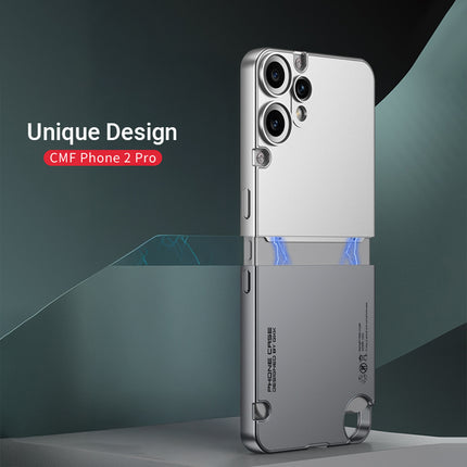 Kapa Double Dip Full 360 Protection Back Case Cover for CMF Phone 2 Pro (Grey,Silver)