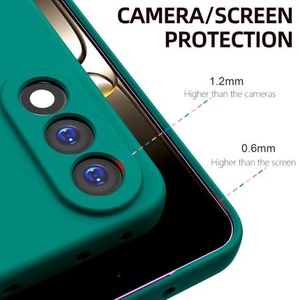 Kapa Matte Protective Lens Flexible Back Cover for OnePlus Nord 5 | Slim Silicone with Soft Lining Shockproof Full Body Bumper Case (Green)
