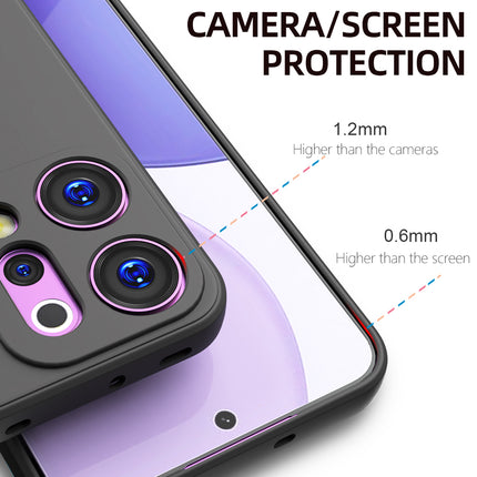 Kapa Matte Protective Lens Flexible Back Cover for Oppo Reno 14 5G | Slim Silicone with Soft Lining Shockproof Full Body Bumper Case (Black) - Mobizang