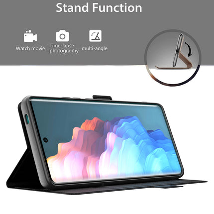 Kapa Noble Slim Magnetic Leather Flip Case Cover for Vivo X100 Pro (5G) | Card Holder Stand Flip Wallet Case (Black) - Mobizang