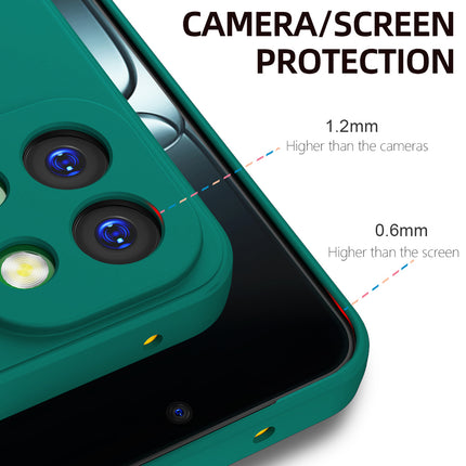 Kapa Matte Protective Lens Flexible Back Cover for OnePlus 13S | Slim Silicone with Soft Lining Shockproof Full Body Bumper Case (Green)