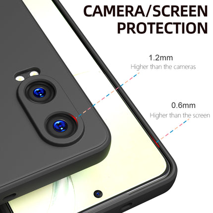 Kapa Matte Protective Lens Flexible Back Cover for OnePlus Nord CE 4 Lite | Slim Silicone with Soft Lining Shockproof Full Body Bumper Case (Black) - Mobizang