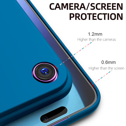 Kapa Matte Protective Lens Flexible Back Cover for Apple iPhone 17 Air | Slim Silicone with Soft Lining Shockproof Full Body Bumper Case (Blue)