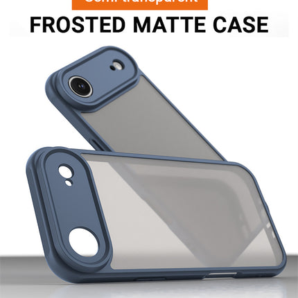 Kapa Shield Frosted Acrylic Back Cover for Apple iPhone 17 Air| Hard Slim Inbuilt Camera Lens Cover Protection Shock Proof Case (Blue Sides)