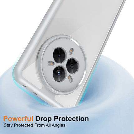 Kapa Hawkeye Clear Back Cover for Realme 14 Pro 5G | Camera Lens Protector Shockproof Slim Clear Case Cover (Grey Sides) - Mobizang