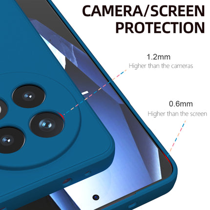Kapa Matte Protective Lens Flexible Back Cover for OnePlus 13R | Slim Silicone with Soft Lining Shockproof Full Body Bumper Case (Blue)