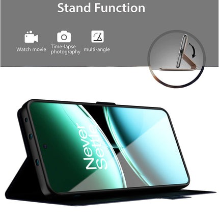 Kapa Noble Slim Magnetic Leather Flip Case Cover for OnePlus Nord 4 | Card Holder Stand Flip Wallet Case (Blue) - Mobizang
