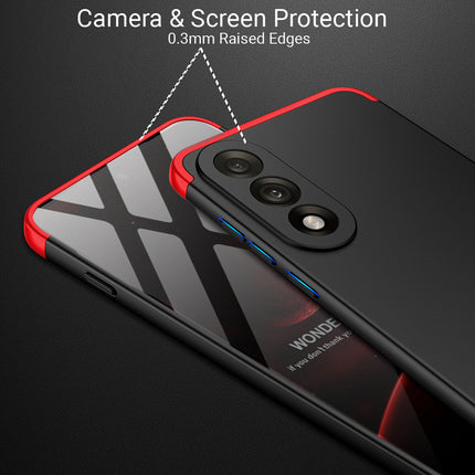 Kapa Double Dip Full 360 Protection Back Case Cover for OnePlus Nord 5 (Red,Black)