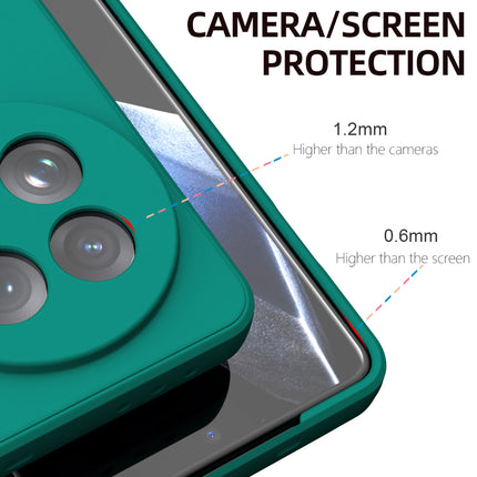 Kapa Matte Protective Lens Flexible Back Cover for OnePlus 13 | Slim Silicone with Soft Lining Shockproof Full Body Bumper Case (Green)