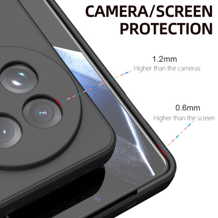 Kapa Matte Protective Lens Flexible Back Cover for OnePlus 13 | Slim Silicone with Soft Lining Shockproof Full Body Bumper Case (Black) - Mobizang