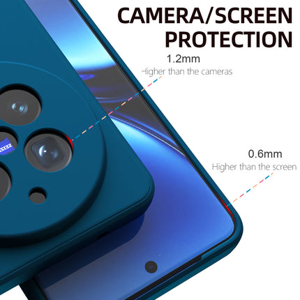 Kapa Matte Protective Lens Flexible Back Cover for Vivo X200 Pro (5G) | Slim Silicone with Soft Lining Shockproof Full Body Bumper Case (Blue)