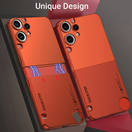 Kapa Double Dip Full 360 Protection Back Case Cover for CMF Phone 2 Pro (Orange,Black)