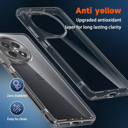 Kapa Shield Clear Acrylic Back Shock Proof Case Cover for OnePlus 12 (Transparent) - Mobizang