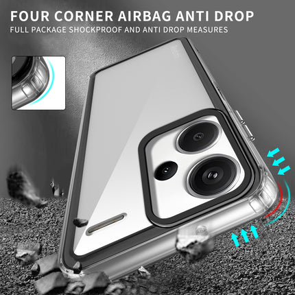 Kapa Warrior Acrylic Clear Back Cover For Redmi Note 13 PRO PLUS | Slim Shockproof [Military Grade Protection] Hybrid Bumper Case (Clear Sides) - Mobizang