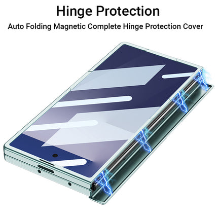 Kapa Leather Case with Stand and Hinge Protection Back Cover for Samsung Galaxy Z Fold7 / Fold 7 | Ultra Thin Full Body Protection Hard Cover (Mint Green)