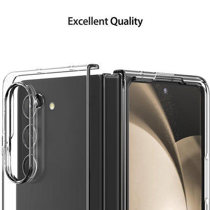 Kapa Shockproof Protective Band Back Cover for Z Fold 6 | Wrist Strap Case Full Body Case (Clear)