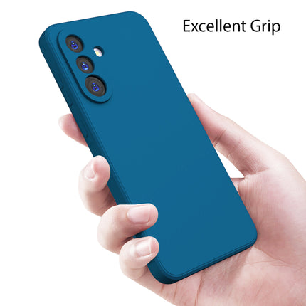 Kapa Matte Protective Lens Flexible Back Cover for Samsung Galaxy A56 | Slim Silicone with Soft Lining Shockproof Full Body Bumper Case (Blue)