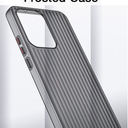 Kapa Matte Wave Grip Back Cover for Oppo Reno 13 Pro 5G | Ultra Slim [With Metal Buttons] Frosted Back Case (Grey) - Mobizang
