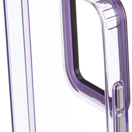 Kapa Warrior Acrylic Clear Back Cover For OnePlus Nord CE 5 | Slim Shockproof [Military Grade Protection] Hybrid Bumper Case (Purple Sides)