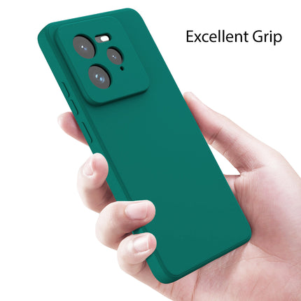 Kapa Matte Protective Lens Flexible Back Cover for Realme GT 7 PRO | Slim Silicone with Soft Lining Shockproof Full Body Bumper Case (Green)