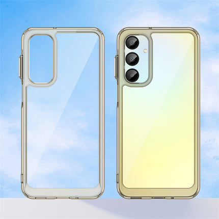 Kapa Unicorn Acrylic Clear Back Cover For Samsung Galaxy A16 | Slim Shockproof [Military Grade Protection] Hybrid Bumper Case (Grey Sides)