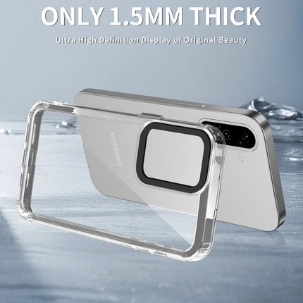 Kapa Warrior Acrylic Clear Back Cover For Samsung Galaxy A36 | Slim Shockproof [Military Grade Protection] Hybrid Bumper Case (Clear Sides) - Mobizang