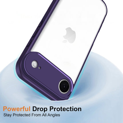 Kapa Hawkeye Clear Slim Tough Back Cover for Apple iPhone 17 Air | Camera Lens Protector Anti Yellow Shockproof Clear Hybrid Case Cover (Purple)