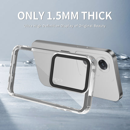 Kapa Warrior Acrylic Clear Back Cover For Oppo F25 Pro (5G) | Slim Shockproof [Military Grade Protection] Hybrid Bumper Case (Clear Sides) - Mobizang