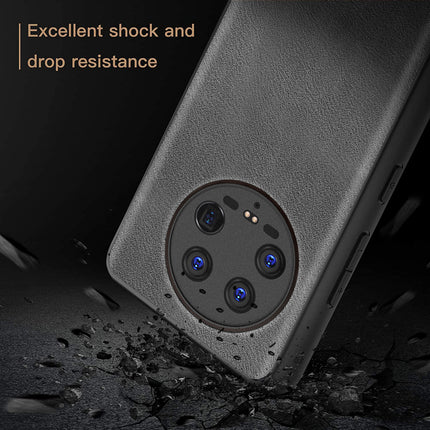 Kapa Tux Leather Back Cover for Xiaomi 14 ULTRA (5G) | Slim Shockproof Camera Protection Bumper Case (Grey)