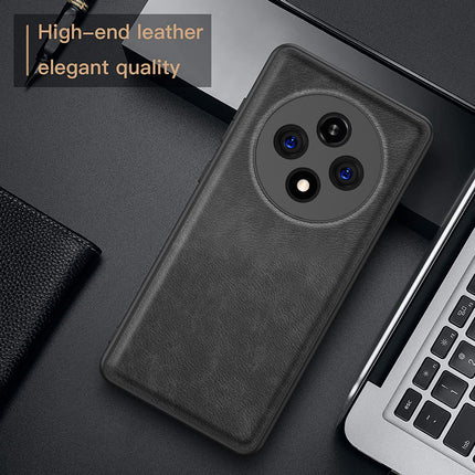 Kapa Tux Leather Back Cover for Oppo F27 Pro / Oppo F27 Pro Plus | Slim Shockproof Camera Protection Bumper Case (Black)