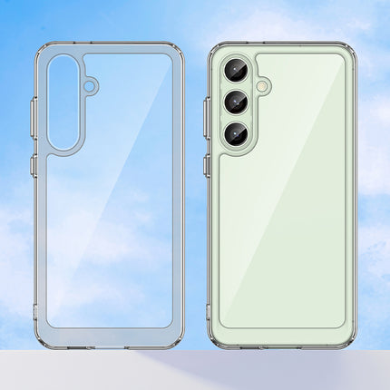 Kapa Unicorn Acrylic Clear Back Cover For Samsung Galaxy S24 FE | Slim Shockproof [Military Grade Protection] Hybrid Bumper Case (Clear Sides)