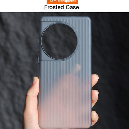Kapa Matte Wave Grip Back Cover for OnePlus 13R | Ultra Slim [With Metal Buttons] Frosted Back Case (Grey)