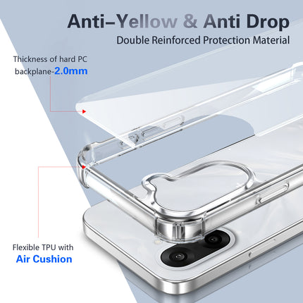 Kapa Airbag Armor Back Cover for OnePlus Nord CE 5 | Clear Slim Shockproof [Military Grade Protection] Hybrid Bumper Case (Clear)