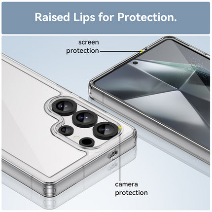 Kapa Unicorn Acrylic Clear Back Cover For Samsung Galaxy S25 Ultra | Slim Shockproof [Military Grade Protection] Hybrid Bumper Case (Clear Sides)