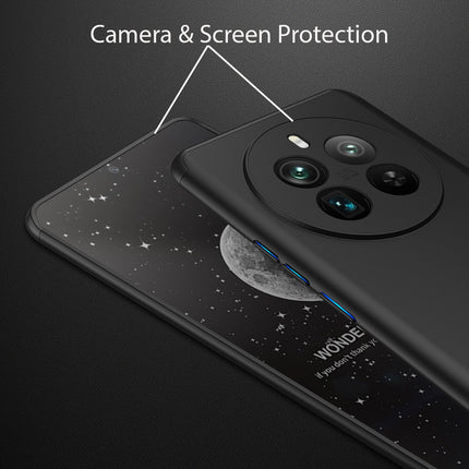 Kapa Double Dip Full 360 Protection Back Case Cover for Realme 12 Pro / 12 Pro Plus (Black)