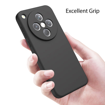 Kapa Matte Protective Lens Flexible Back Cover for Oppo Find X8 | Slim Silicone with Soft Lining Shockproof Full Body Bumper Case (Black) - Mobizang