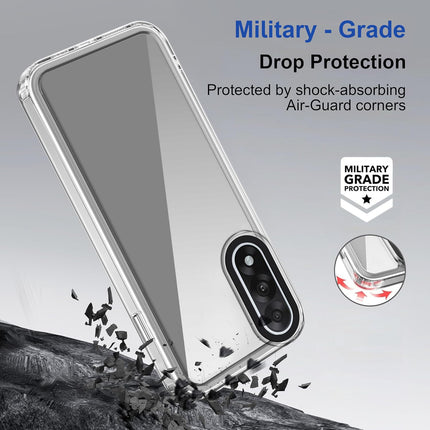 Kapa Warrior Acrylic Clear Back Cover For OnePlus Nord 5 | Slim Shockproof [Military Grade Protection] Hybrid Bumper Case (Clear Sides) - Mobizang