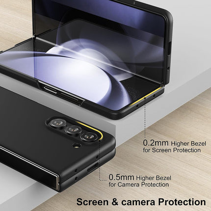 Kapa Ultra Thin Back Case for Samsung Galaxy Z Fold 5 | Full Body Protection Hard Back Cover, Black