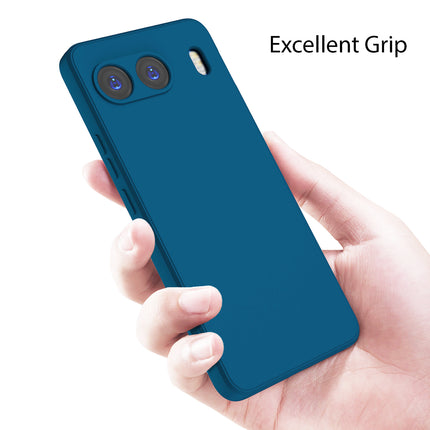 Kapa Matte Protective Lens Flexible Back Cover for OnePlus Nord 4 | Slim Silicone with Soft Lining Shockproof Full Body Bumper Case (Blue)