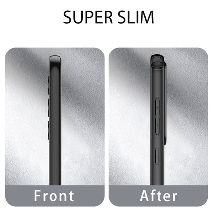 Kapa Shield Frosted Acrylic Back Shock Proof Case Cover for Samsung Galaxy A55 (5G) (Black)