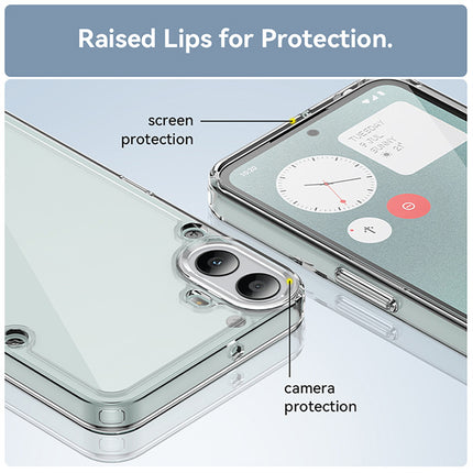 Kapa Unicorn Acrylic Clear Back Cover For Nothing CMF Phone 1 | Slim Shockproof [Military Grade Protection] Hybrid Bumper Case (Clear Sides)