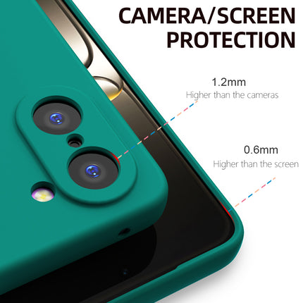 Kapa Matte Protective Lens Flexible Back Cover for OnePlus Nord CE 5 | Slim Silicone with Soft Lining Shockproof Full Body Bumper Case (Green)