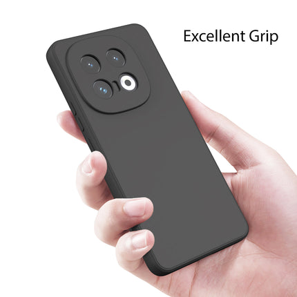 Kapa Matte Protective Lens Flexible Back Cover for Iqoo 13 (5G) | Slim Silicone with Soft Lining Shockproof Full Body Bumper Case (Black) - Mobizang