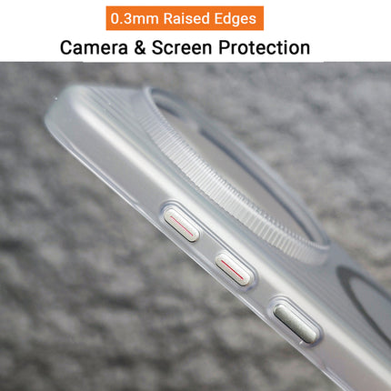 Kapa Wave Magnetic Frosted Grip Back Cover for Vivo X200 Pro | [MagSafe Compatible] Wireless charging, Slim, Metal Buttons Matte Finish Back Case (White) - Mobizang