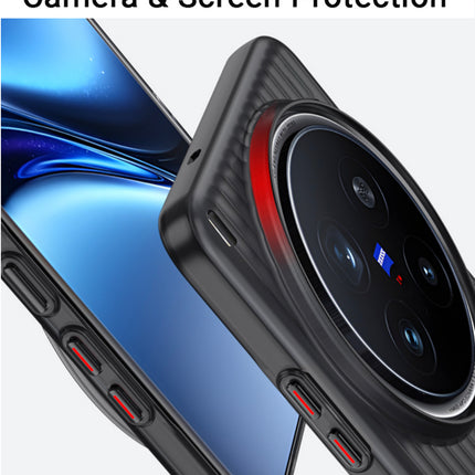 Kapa Wave Magnetic Frosted Grip Back Cover for Vivo X300 Pro 5G | [MagSafe Compatible] Wireless charging, Slim, Metal Buttons Matte Finish Back Case (Grey)