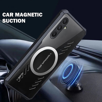 Kapa Magnetic Heat Dissipation Gaming Back Cover For Samsung Galaxy A34 | Slim Shockproof Bumper Case (Black)