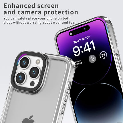Kapa Warrior Acrylic Clear Back Cover For Apple iPhone 16 Pro Max | Slim Shockproof [Military Grade Protection] Hybrid Bumper Case (Clear Sides)